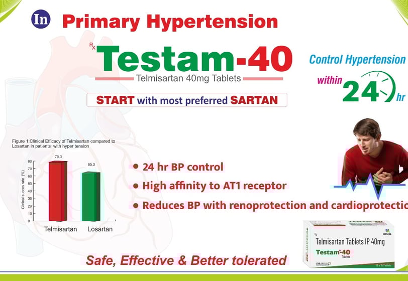Telmisartan 40 mg pharma Visual aid