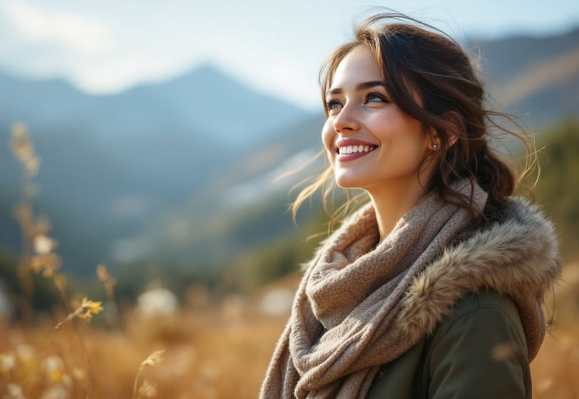 woman enjoying the outdoors