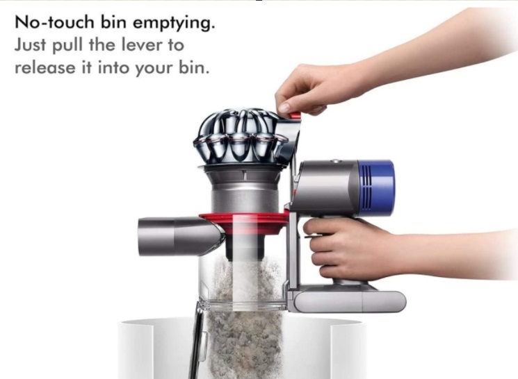 Dyson V8 Animal Handheld Vacuum Cleaner in use