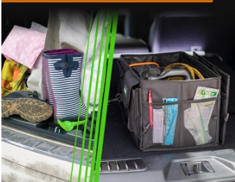 Collapsible and Multi-Compartment Car Trunk Organizer