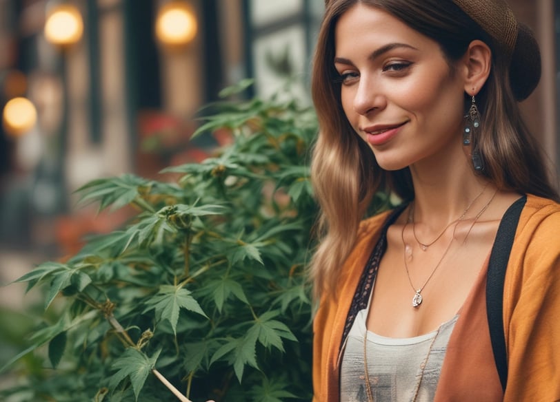 closeup photo of cannabis plant