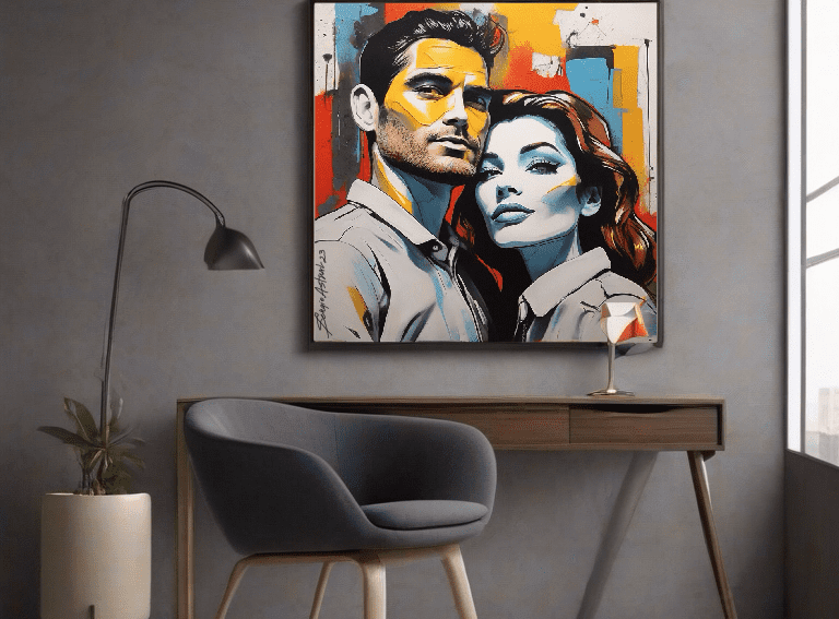 Pintura personalizada em Pop-Art
