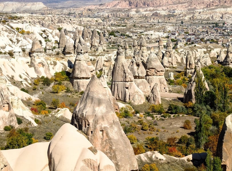 Beautifull Mountains and rock's view in Cappadocia, Turkey