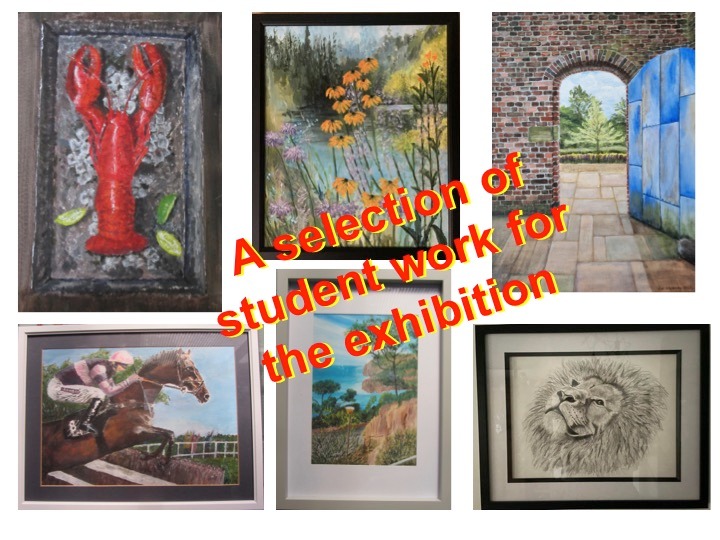 You CAN draw and paint Academy students art work on exhibition