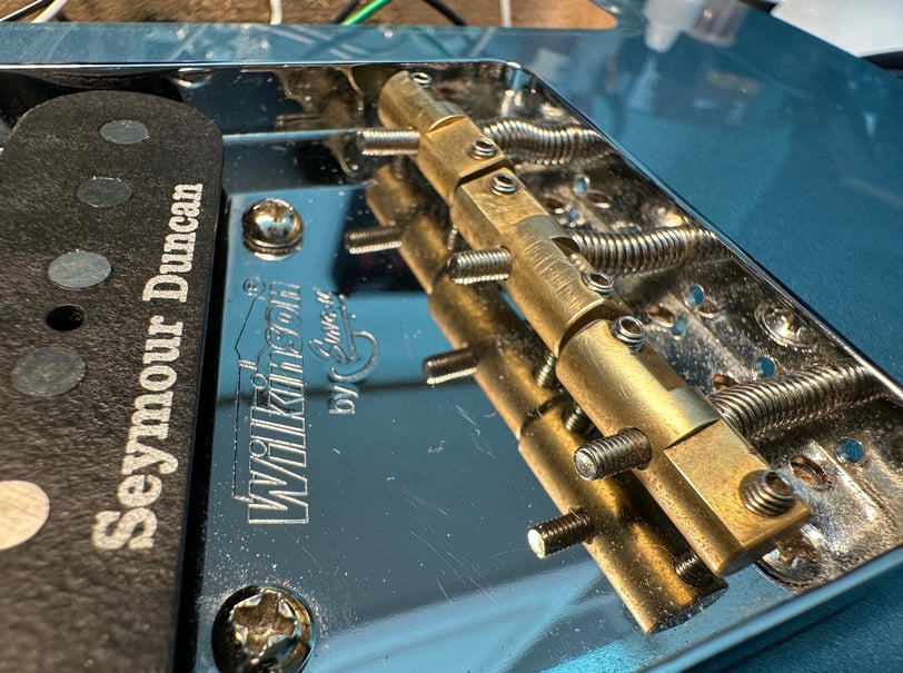 Guitar Setups and Repair Fender Telecaster bridge