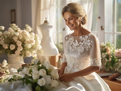 mariée devant un bouquet de fleur