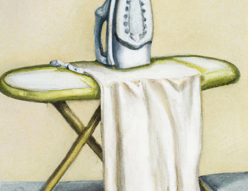 Oil Painting of The Ironing Board, Invented by Sarah Boone