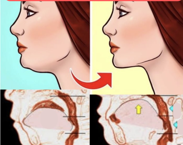 postura de la lengua en la apariencia facial y la formación de la papada