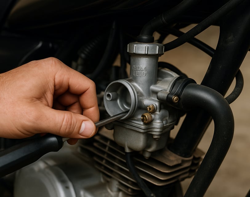 carburado de uma moto cg 125