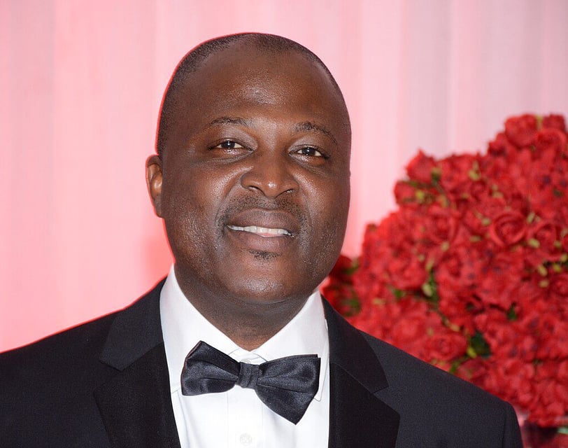 Ibrahhim Mahama in a black tuxedo.