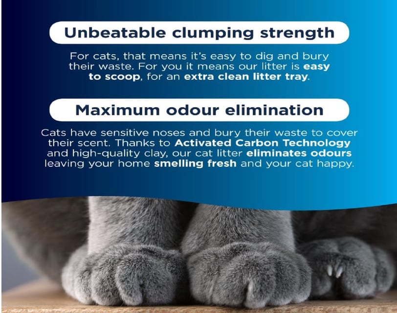 Clumping cat litter