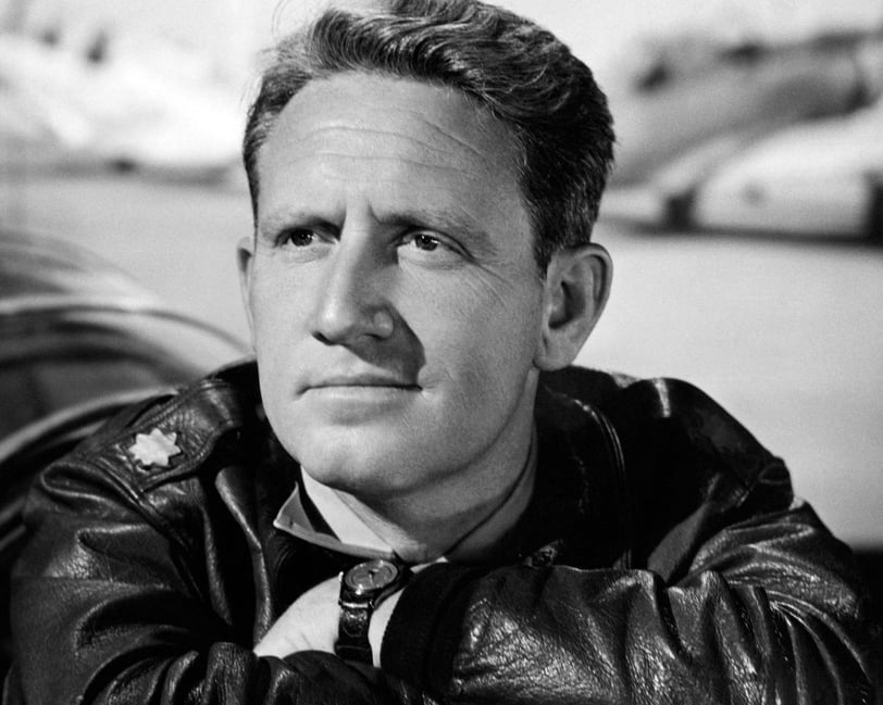A photo of Spencer Tracy from a scene from the film "A Guy Named Joe."
