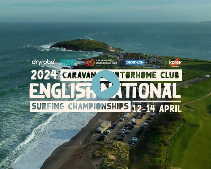 Caravan and Motorhome Club Sponsors 2025 English National Surfing Championships