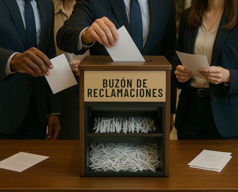 buzón de reclamaciones, quejas ignoradas, destrucción de sugerencias