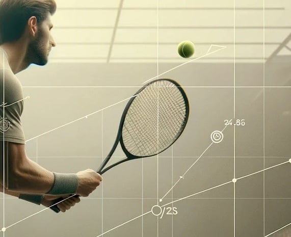 a man playing tennis on a tennis court