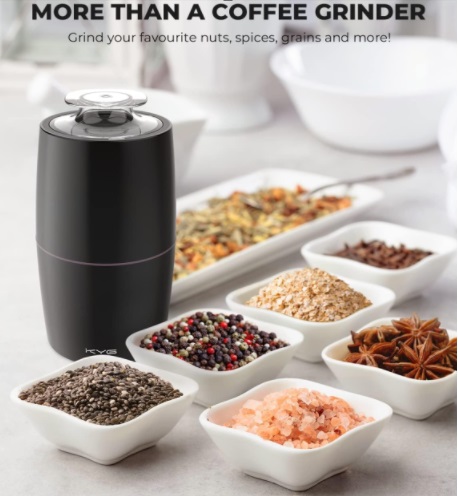 KYG Electric Coffee Grinder for coffee, spices, and nuts – 300W and quiet operation