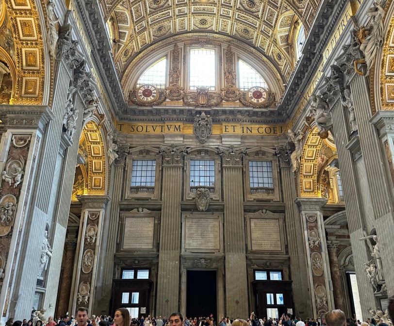 Inside St. Peter's Basilica