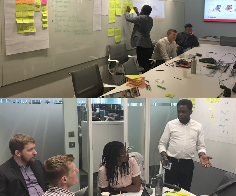 Brainstorming with the team