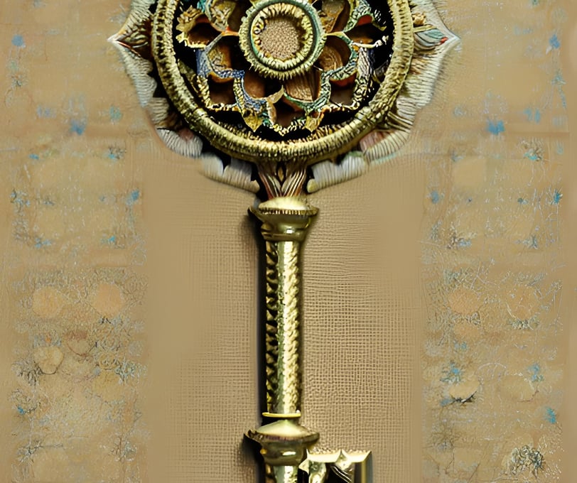 a keyholed keyholed to a gold keyhole