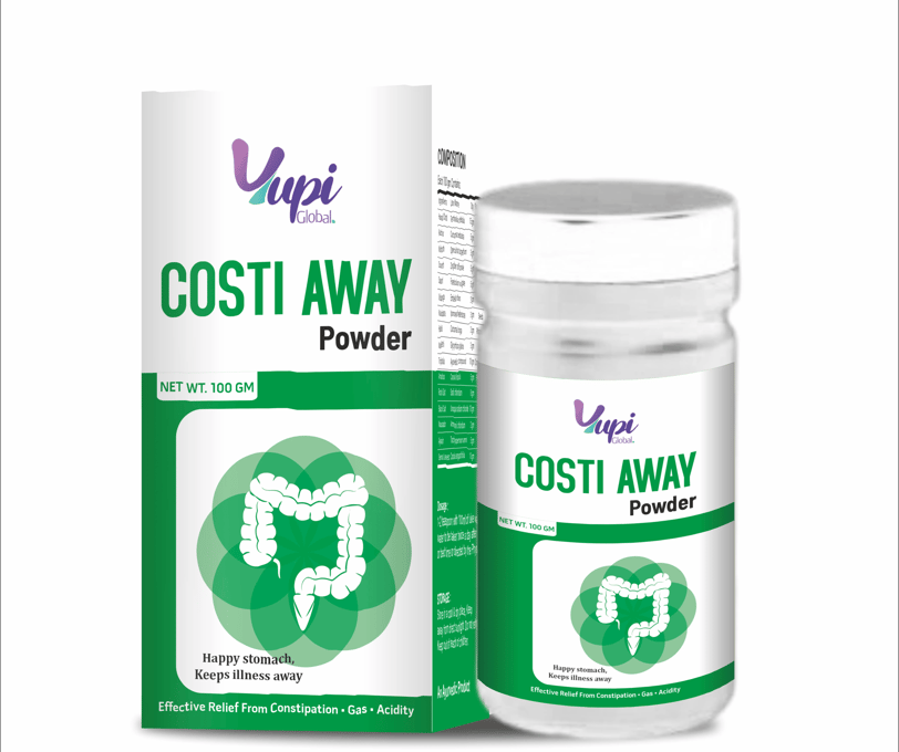 a bottle of costi away powder