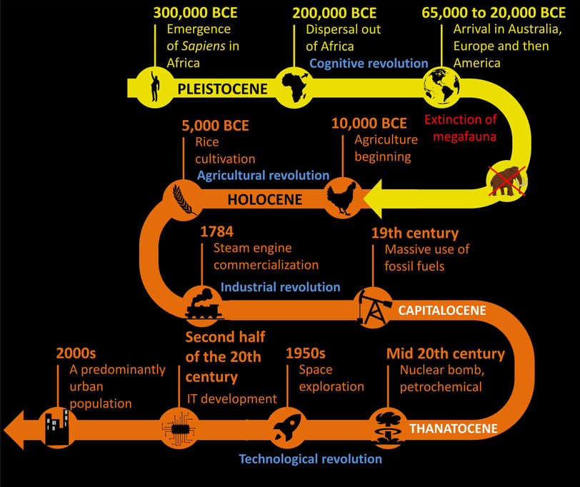 Timeline of the Anthropocene, from the birth of Homo sapiens to today