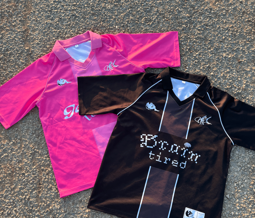 two soccer jerseys with the words,'happy birthday '