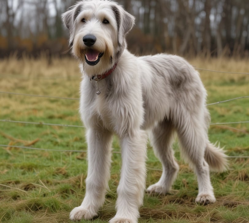 weimaraner dog standingon grass