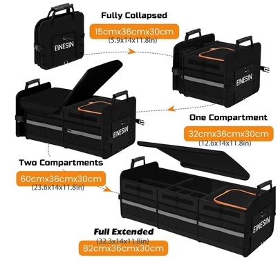 Einesin XXL Car Boot Organiser with Cooler Bag