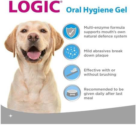 Logic Oral Hygiene Gel for Dogs and Cats with Finger Brush