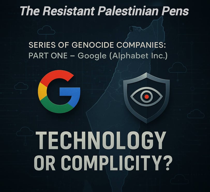 Series of Genocide Companies: Part One – Google (Alphabet Inc.)
