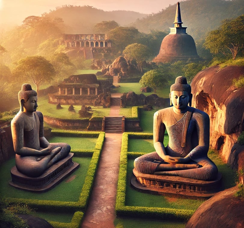 gal-vihara-rock-carved-buddha-statues-ancient-ruins-and-rankoth-vehera-stupa