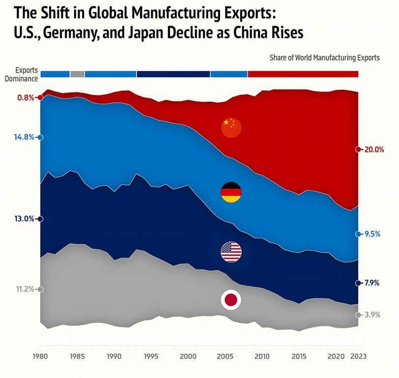 Shift in Global Manufacturing Exports