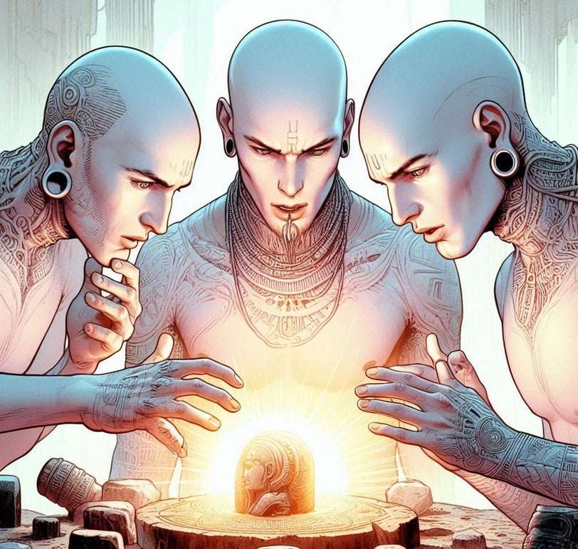 3 wise men by Walid Ghali@2025© | 8tik.com