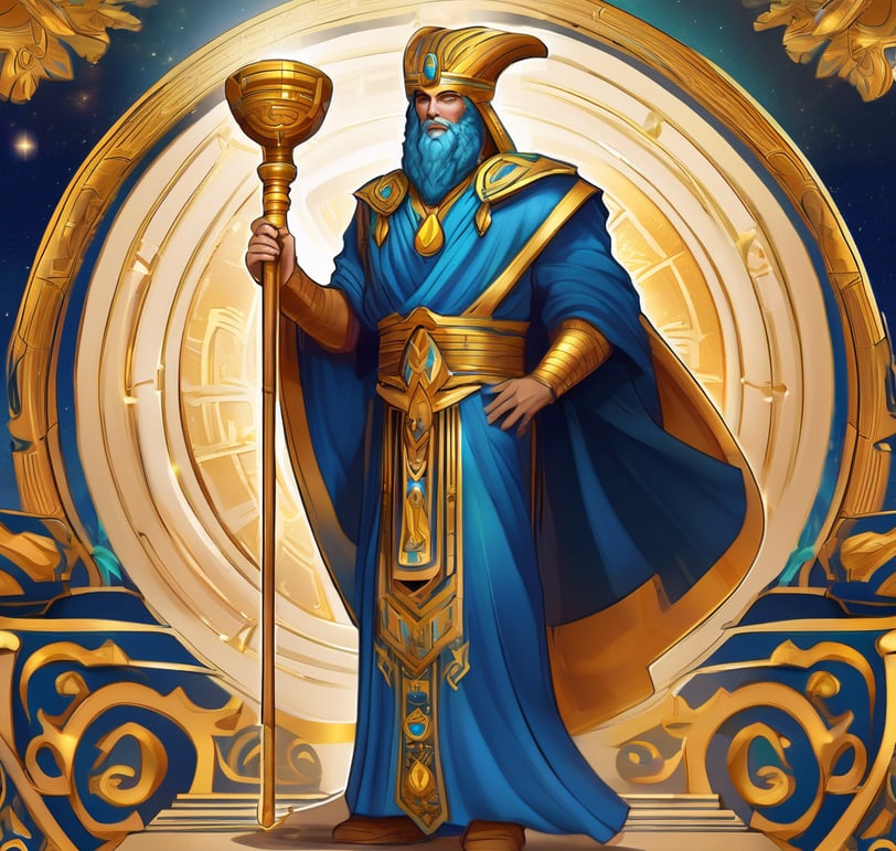 An artistic representation of Hermes Trismegistus