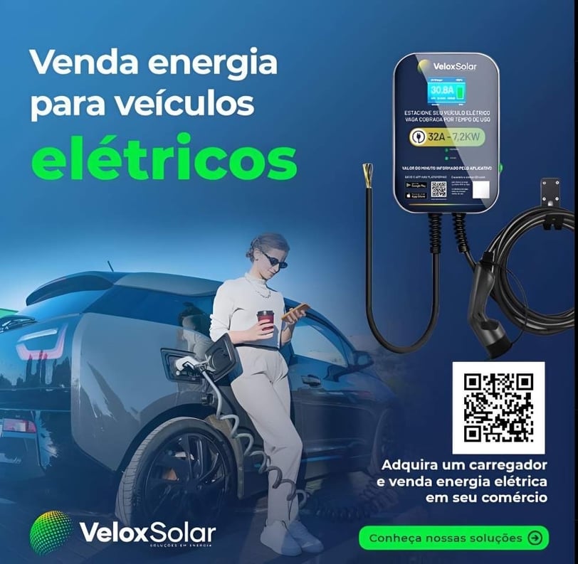 Venda energia para carros elétricos instalando um Eletroposto em sua empresa e comércio