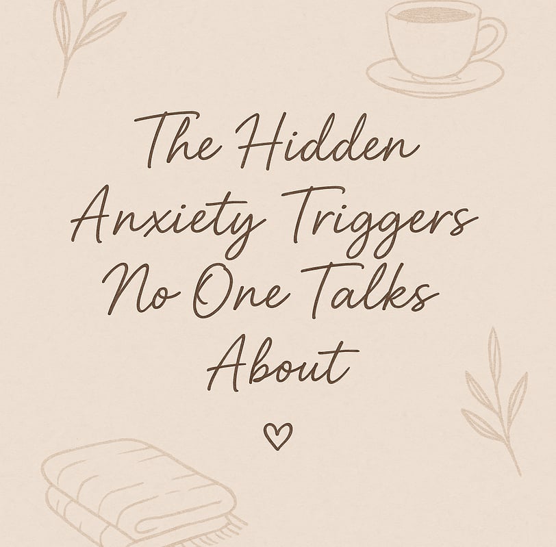 a book with a cup of coffee and a book, The hidden anxiety triggers no one talks about