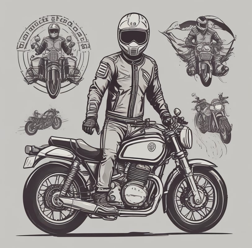 um homem em cima de uma moto