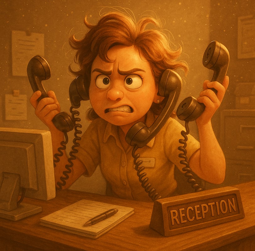 Overwhelmed Customer Support administrator