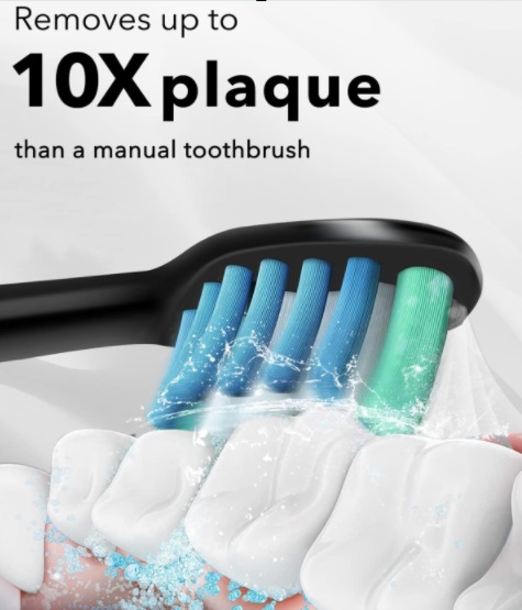MySmile Electric Toothbrush with travel case and brush heads