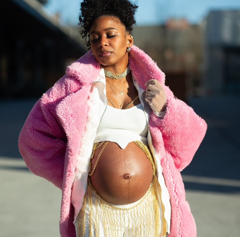 Washington DC maternity shoot of Shemea at Union Market district