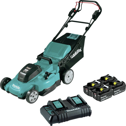 Makita 18V X2 (36V) LXT Lithium-Ion 21 in. Cordless Self-Propelled Lawn Mower Kit (5 Ah)