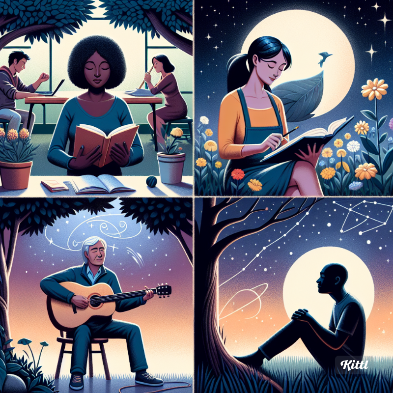 a man and woman playing guitar and singing