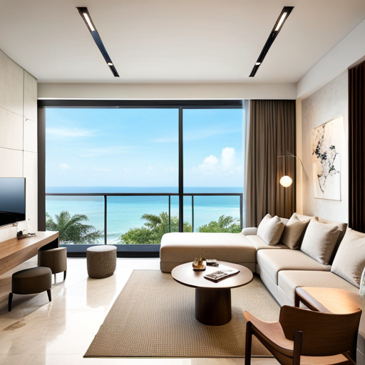 a living room with a couch and a television