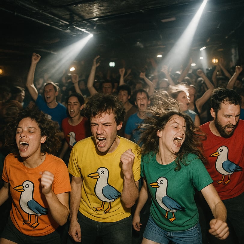 a group of people dancing