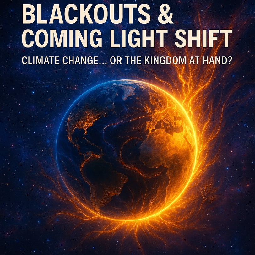 A powerful digital image showing a massive solar flare erupting from the Sun, casting intense orange