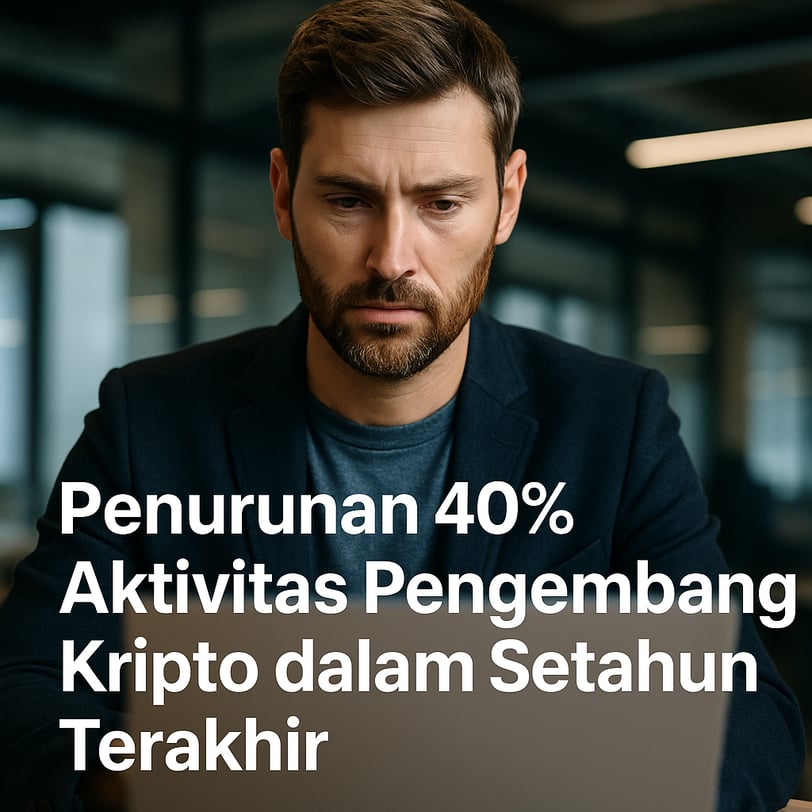 Aktivitas Developer Crypto Anjlok 40% dalam Setahun: Pertanda Surutnya Inovasi?