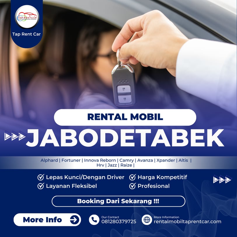 Rental Mobil Jabodetabek Lepas Kunci