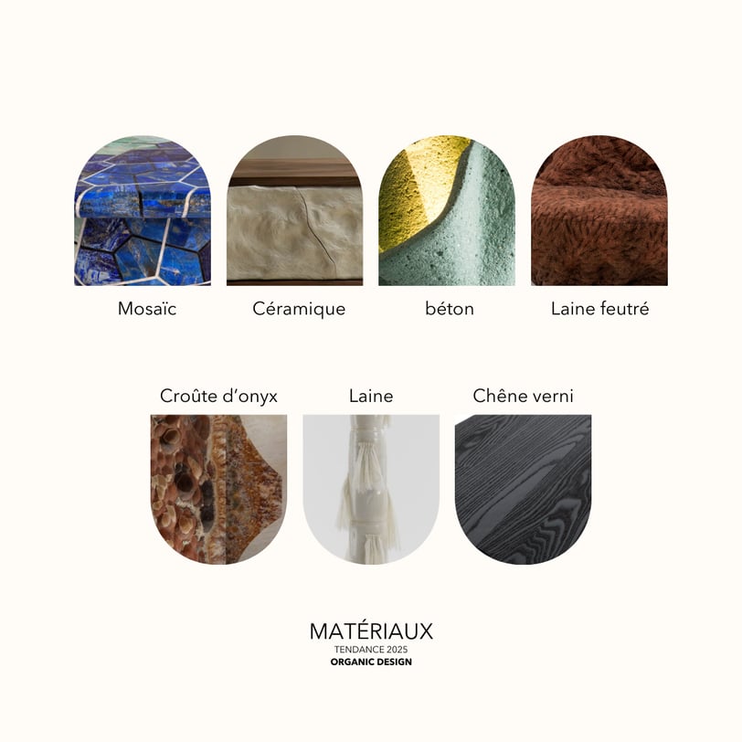 une palette de matériaux