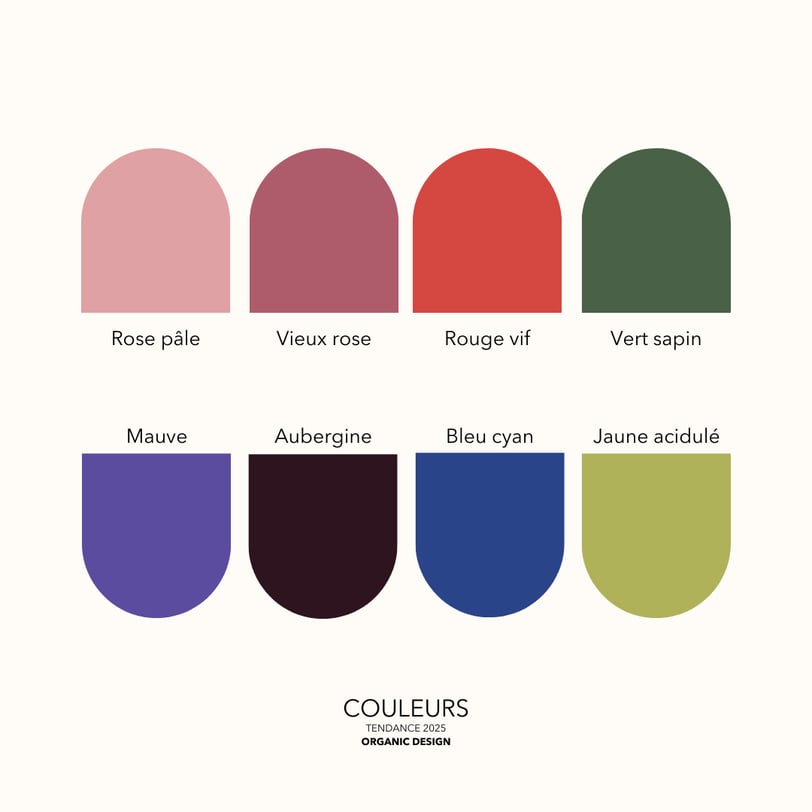 une palette de couleurs