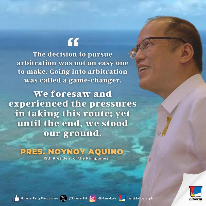 President Benigno Aquino III on the Hague Ruling